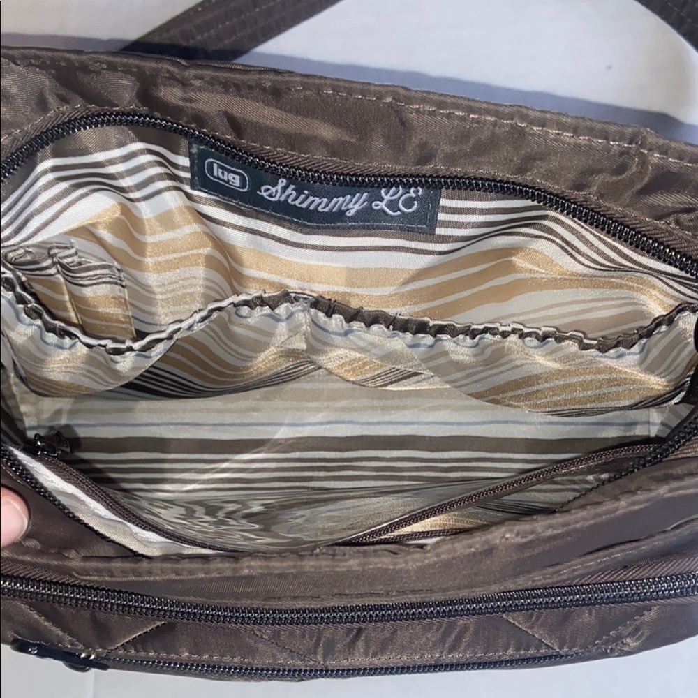 Lug Shimmy LE Quilted Crossbody Bag - Brown - Picture 3 of 4